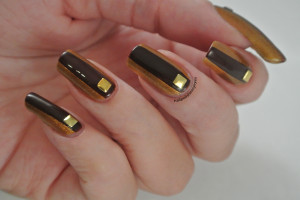 Gold, Brown & Studs