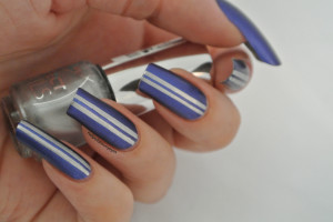 Blue & Silver Stripes