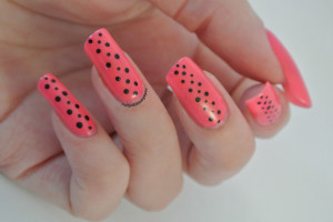 Pink & Black Dots