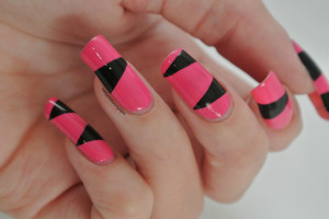 Pink & Black Triangles