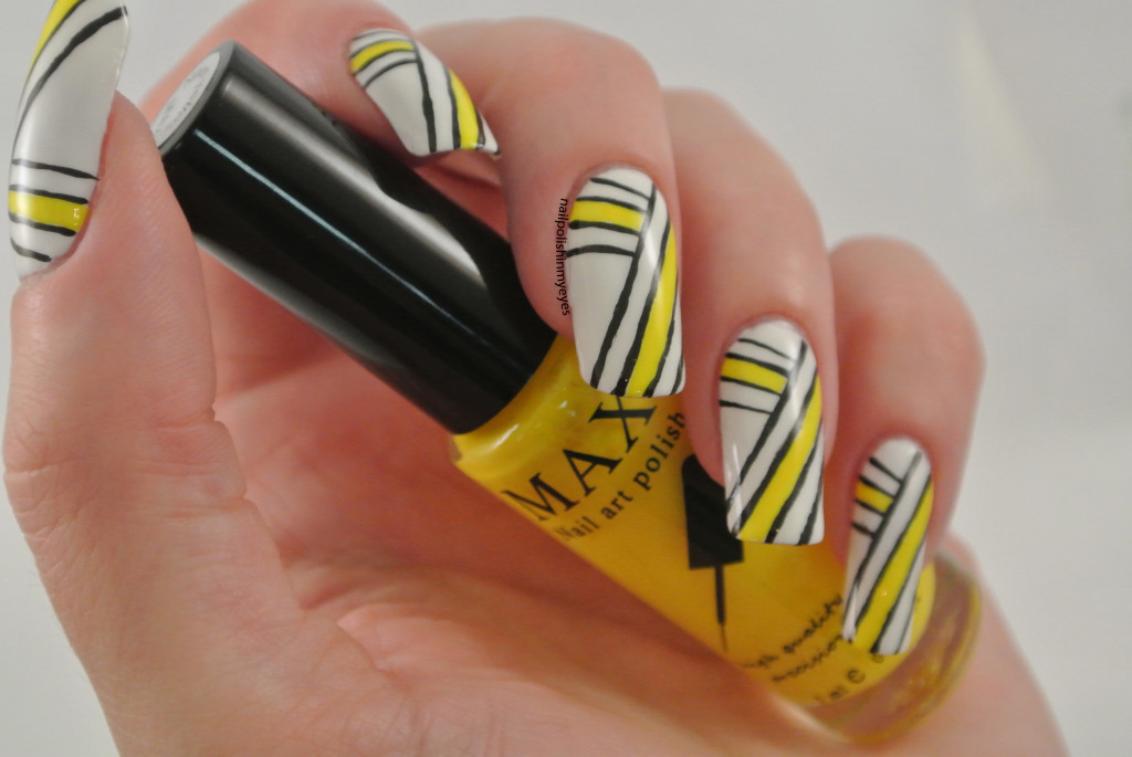 Yellow-White-Black-Stripes