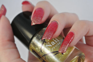 Red & Gold Glitter