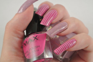 Pink & Purple Stripes & Glitter