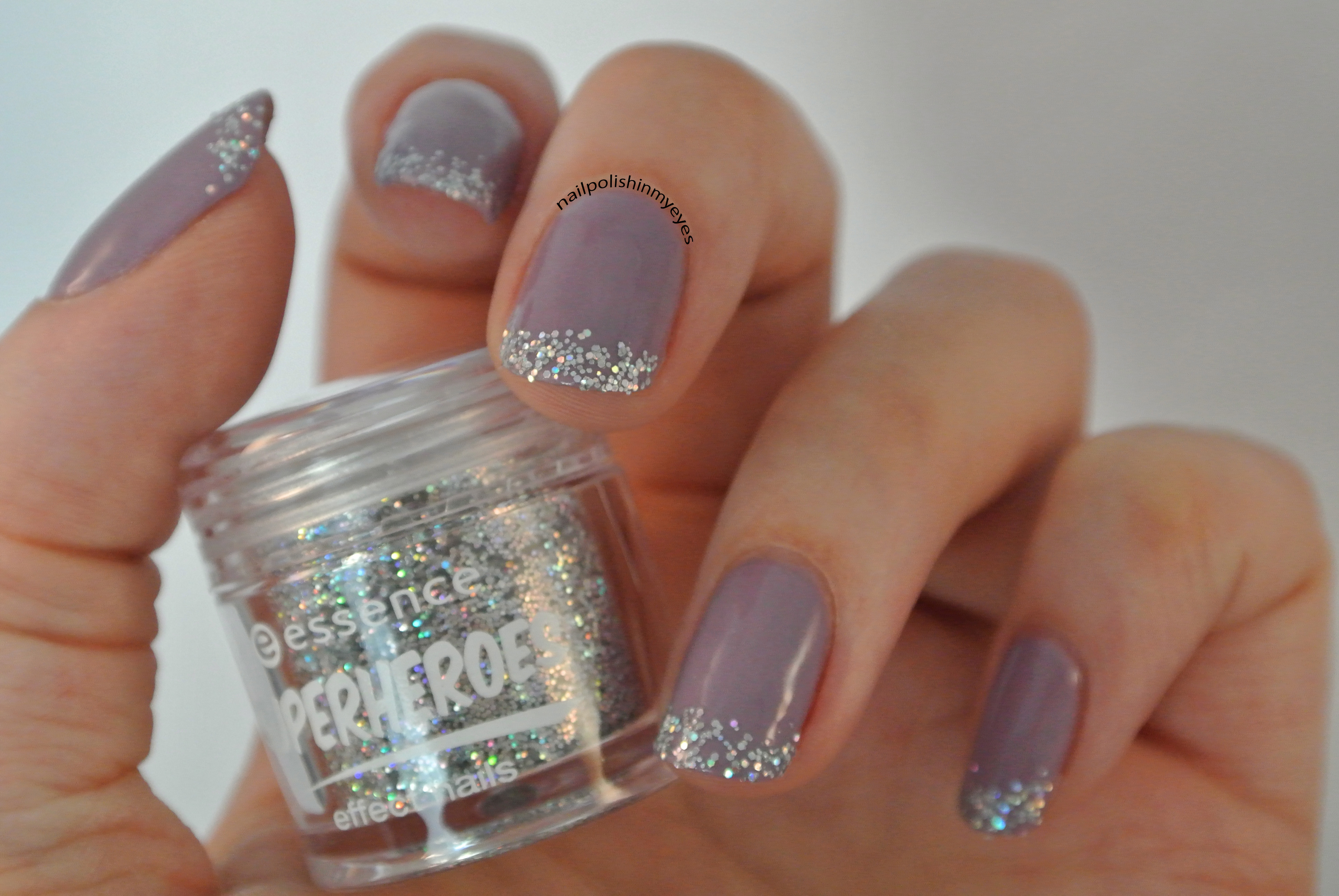 3. Glitter French Manicure - wide 2