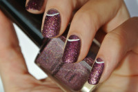 Purple Textured Half Moons