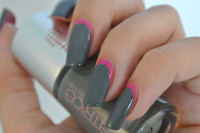 Pink & Grey Ruffian Manicure