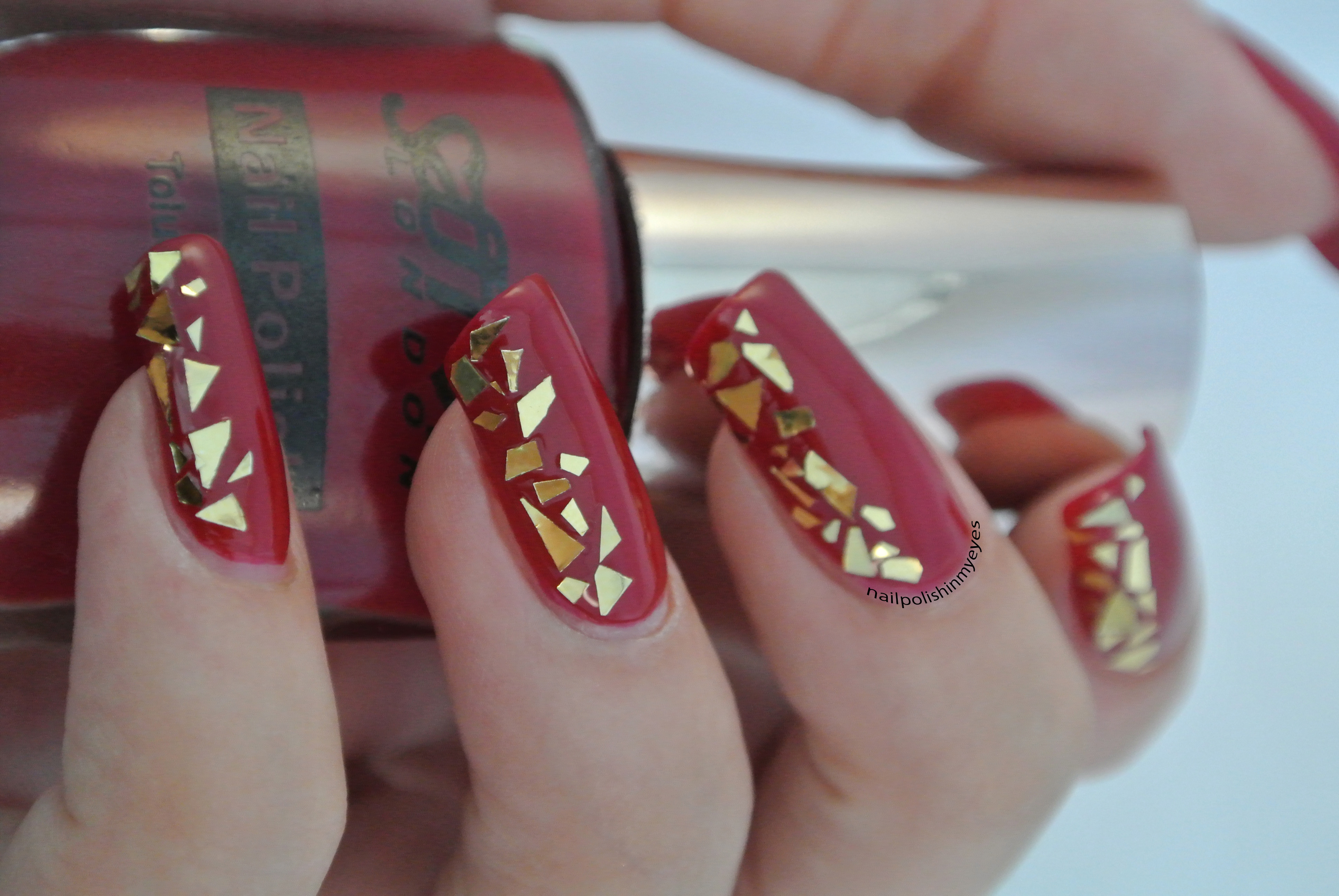 9. Gold Flakes Nail Polish - wide 2